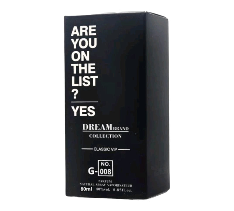 G - 008 Dream Brand Collection - 212 Men - 80ml - Masc.